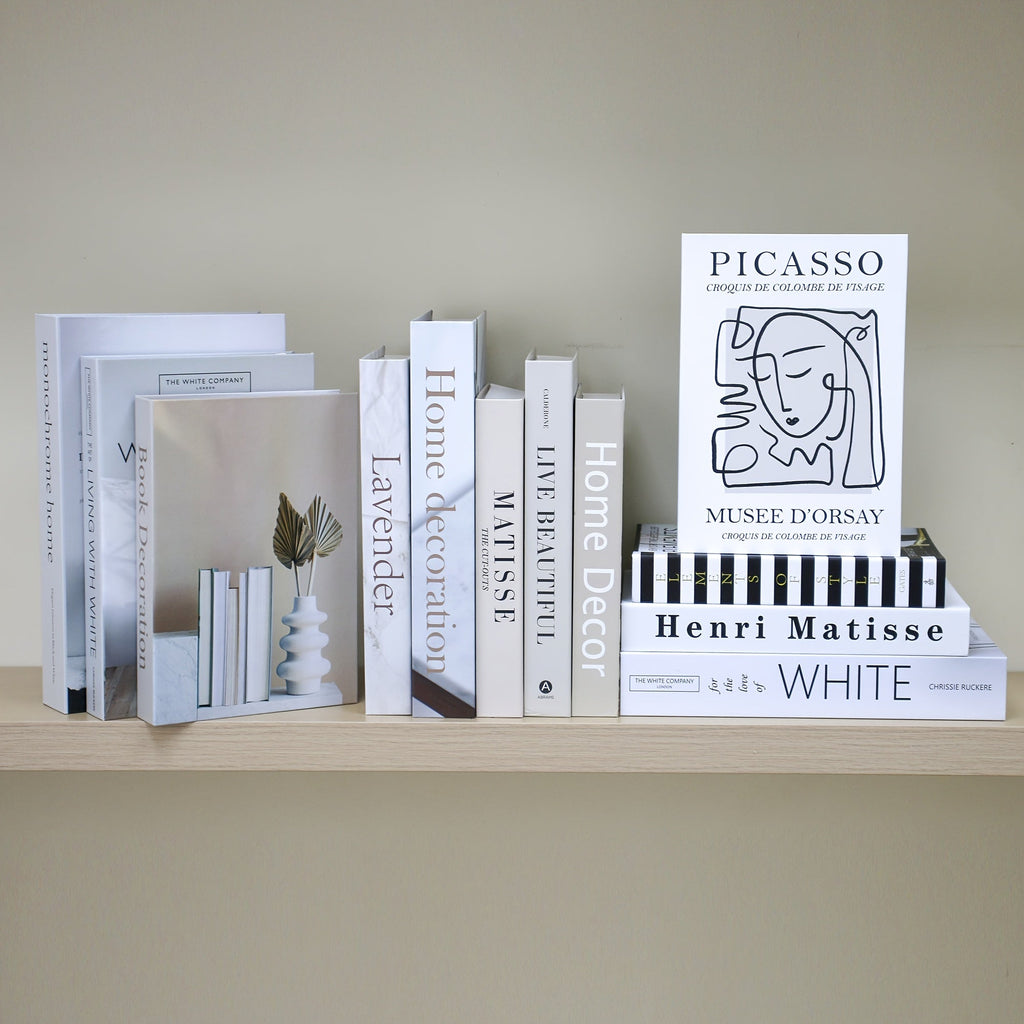 CityCharm - Stylish Decorative Faux Books Set