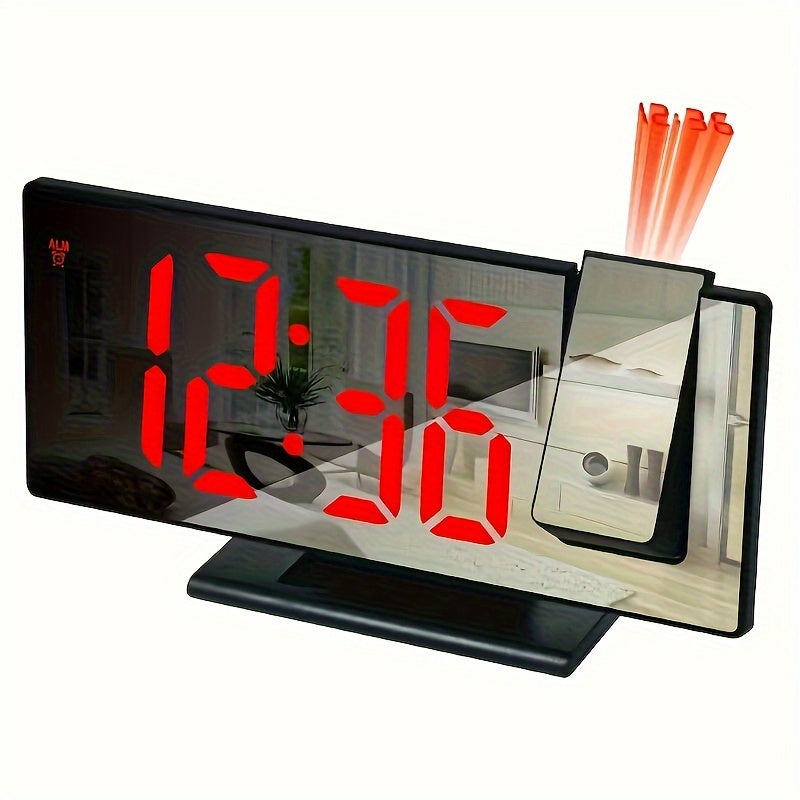 ProjectTime Clock - Stylish Large LED Projection Mirror