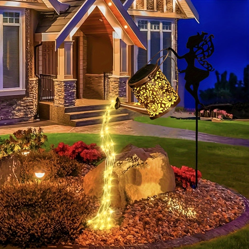 SolarSprinkle – Enchanting Solar Watering Can with Lights