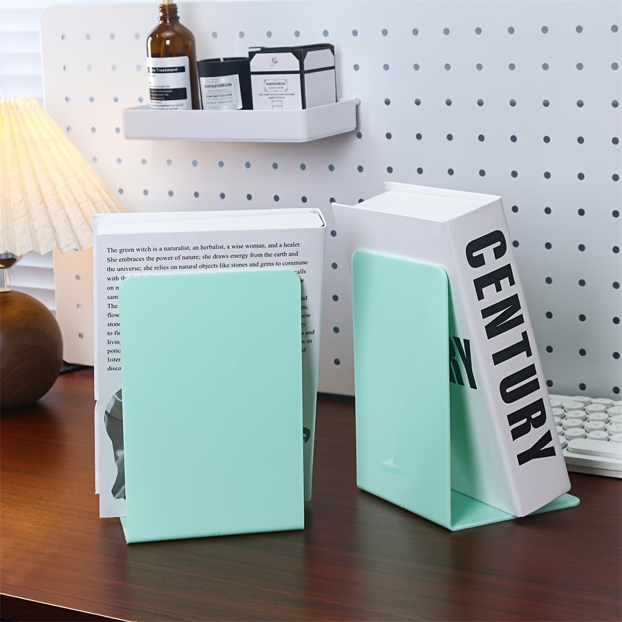 ClearStand - Elegant Transparent Bookends Set of 2