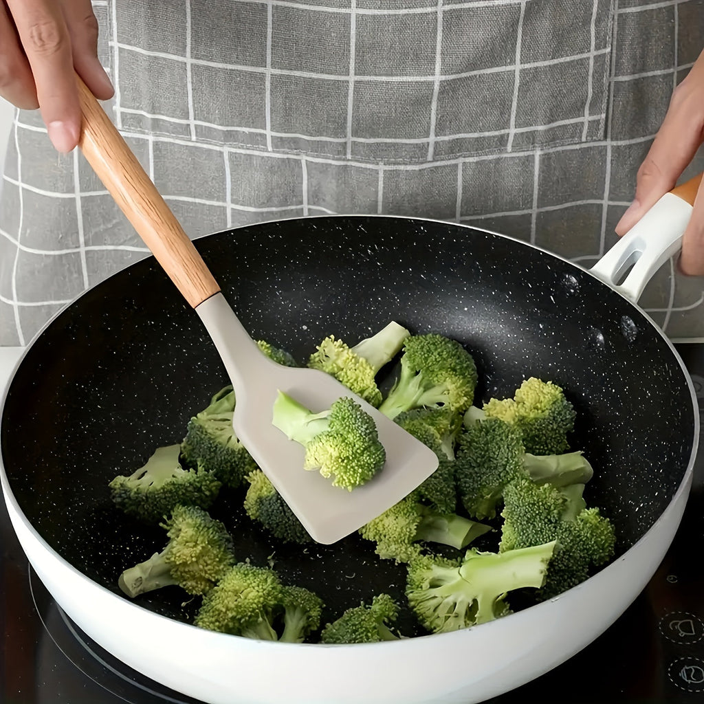 Premium Silicone Kitchen Utensil Set – Heat-Resistant and Scratch-Proof