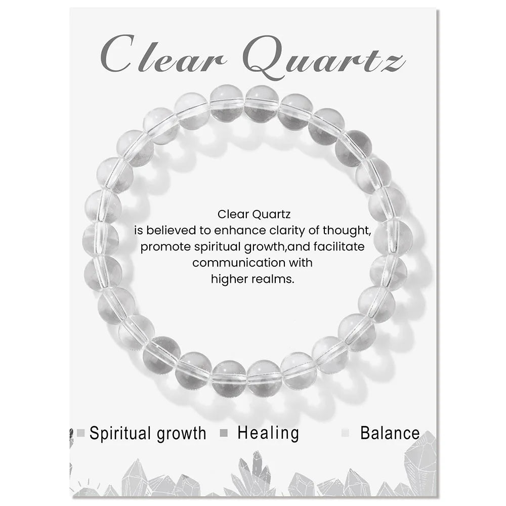 Aria: Natural Crystal Bracelet for Healing Energy