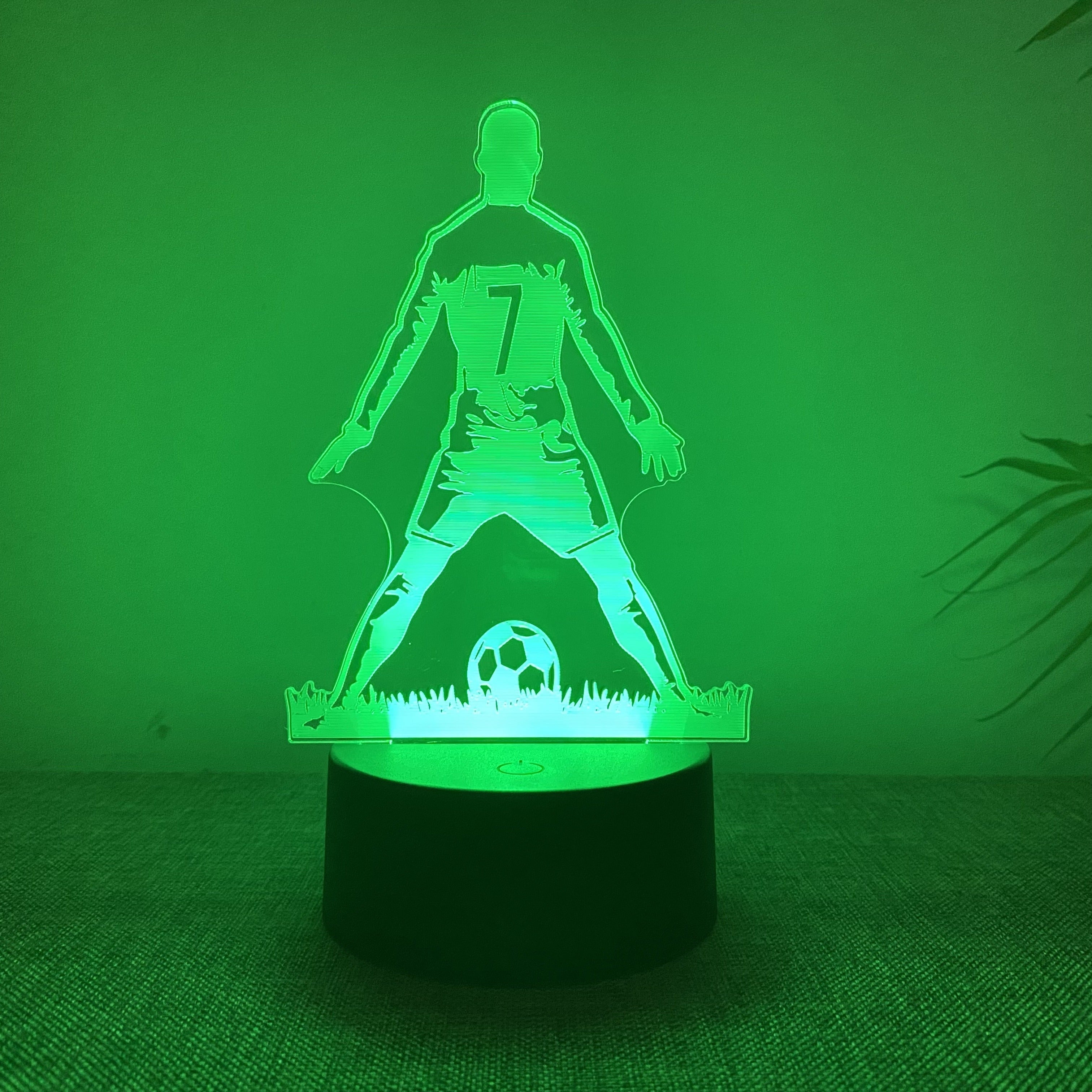 SportGlow – 3D Footballer LED Mood Light with Color Gradient