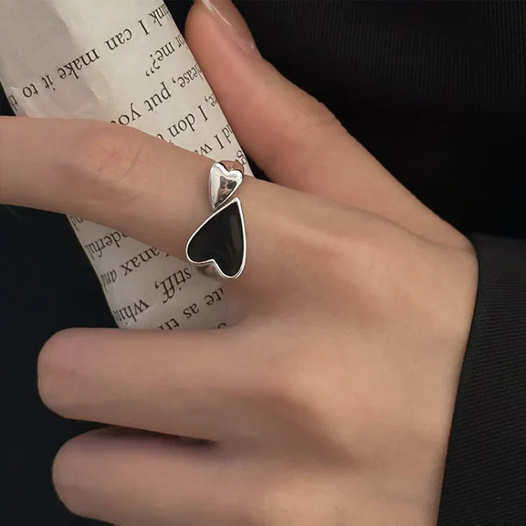 Adjustable Symmetrical Heart Ring - The Enchanting Evelyn