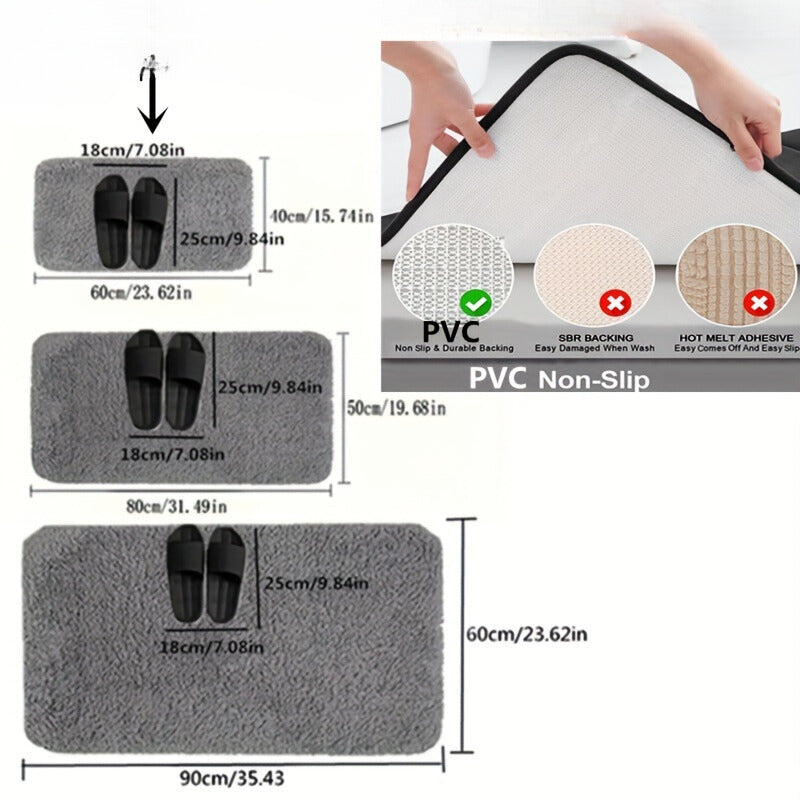 Premium Absorbmat - Soft thickened bath mat - Absorbent & non-slip