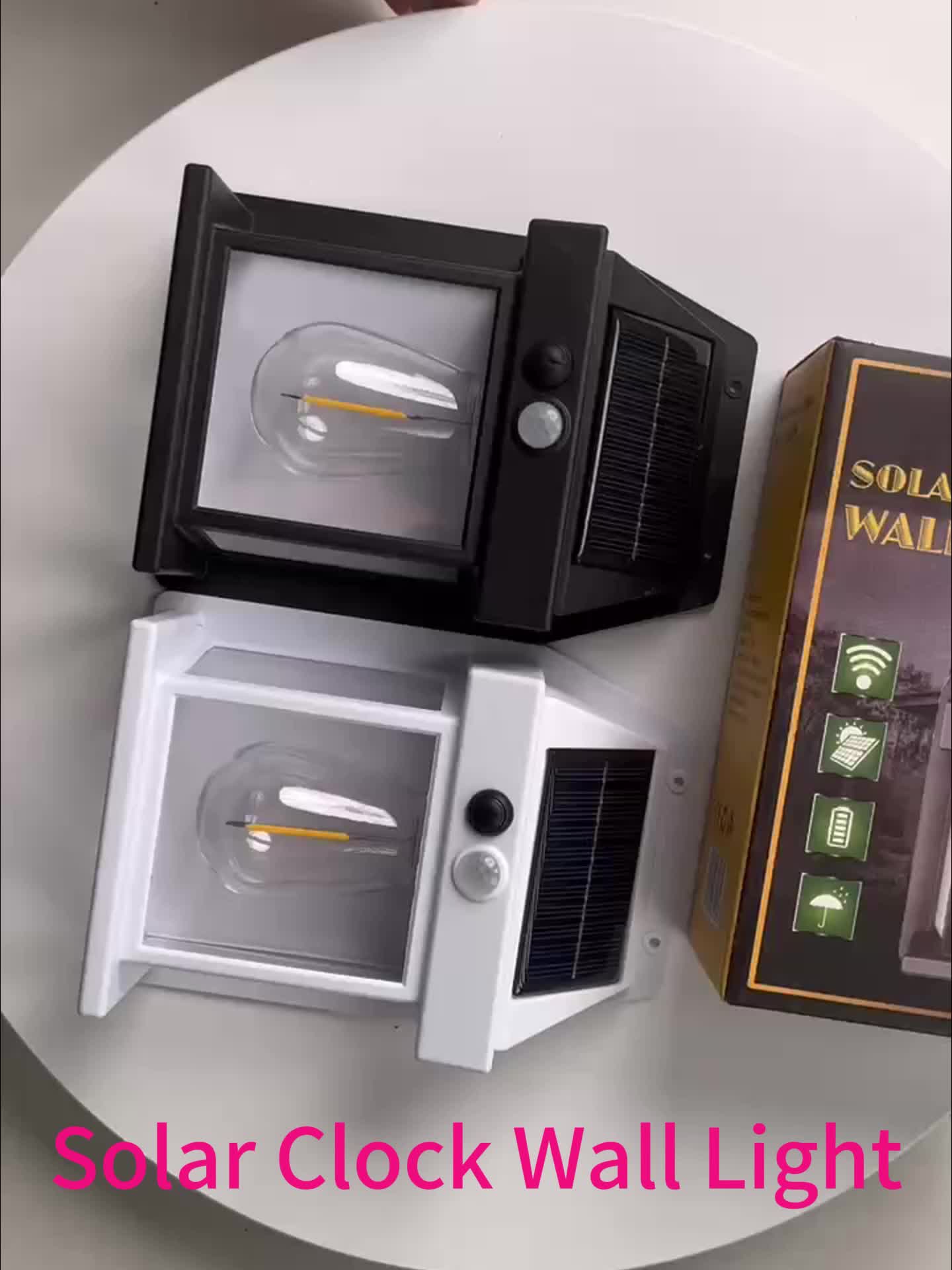 SolarGlow Wall Lamp - Solar-Powered Motion Sensor LED