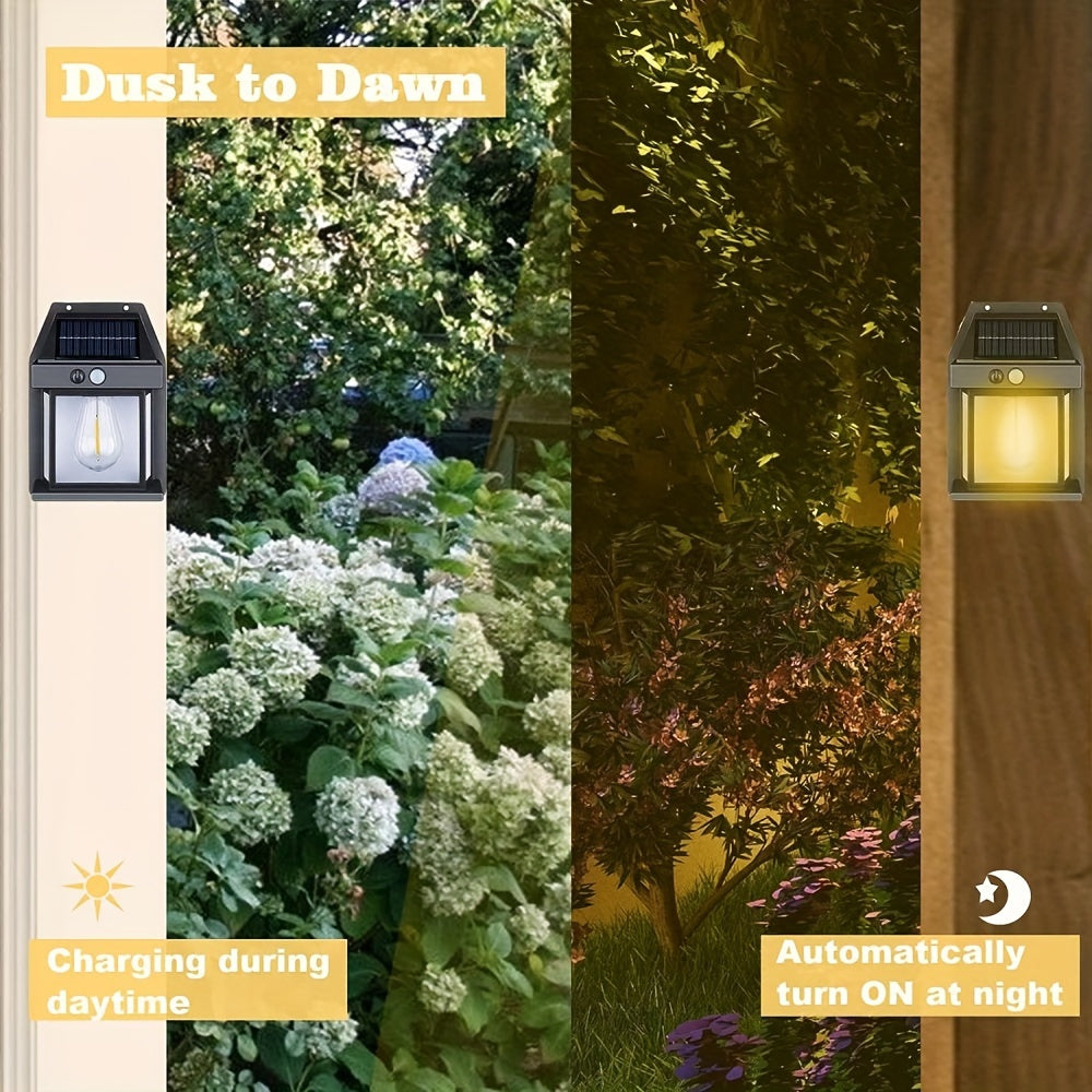 SolarGlow Wall Lamp - Solar-Powered Motion Sensor LED