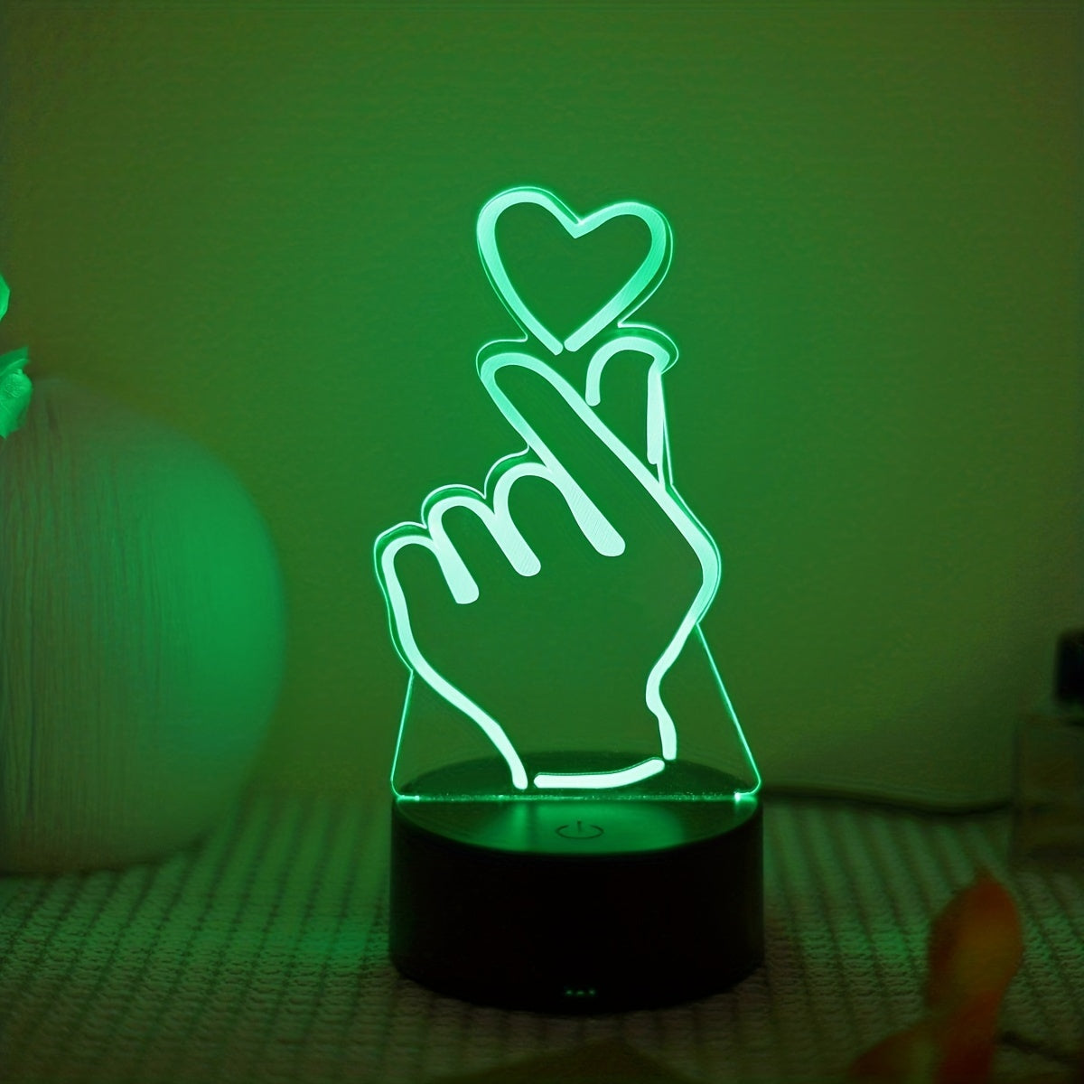 IllumiHeart - Colorful LED Night Light with Touch Control