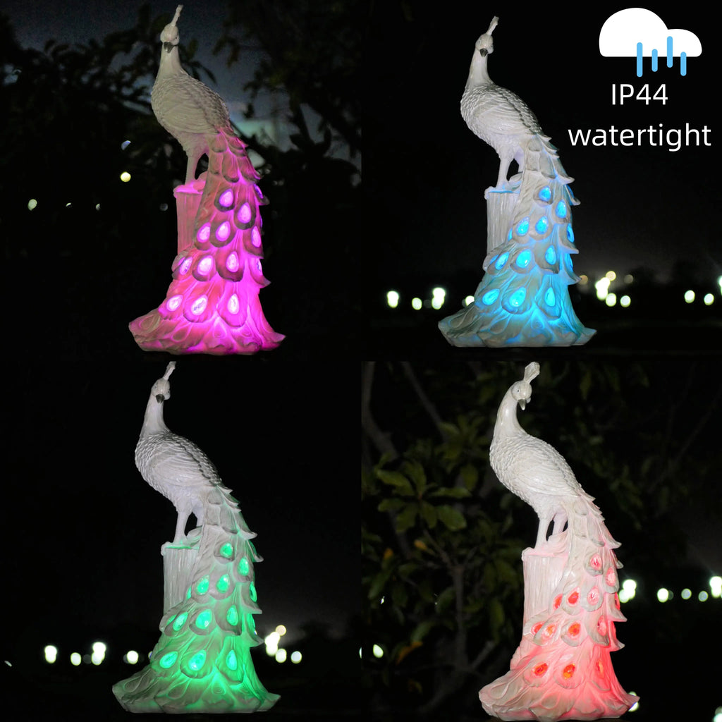 OlarPeacock – Colourful Solar Garden Stake