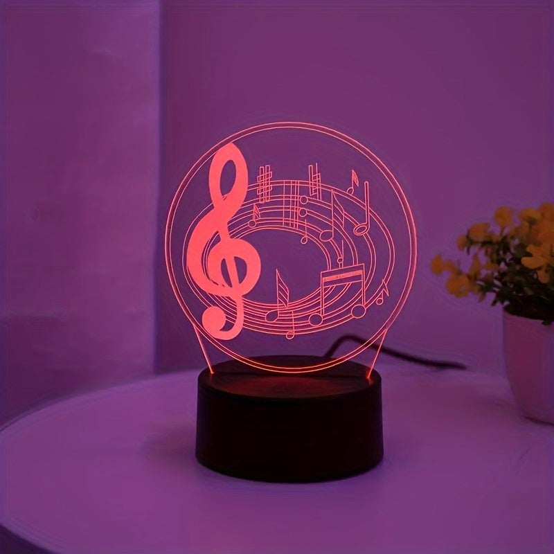 MelodyGlow Lamp - USB Table Lamp with Music Notes