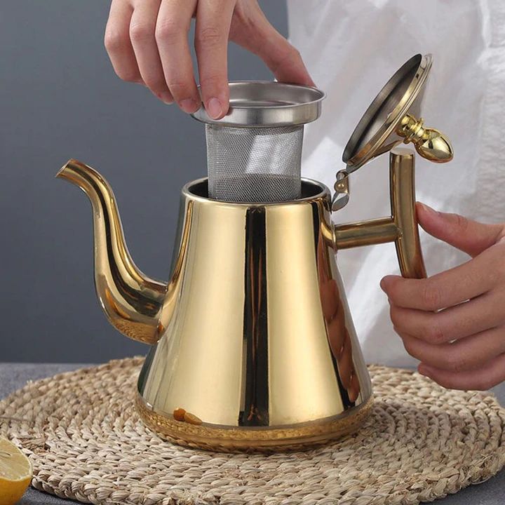Stylish Infusio Teapot - Made of Stainless Steel for Perfect Tea Moments