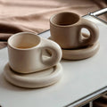 Timeless Elegance - Minimalist Porcelain Cup and Saucer Set