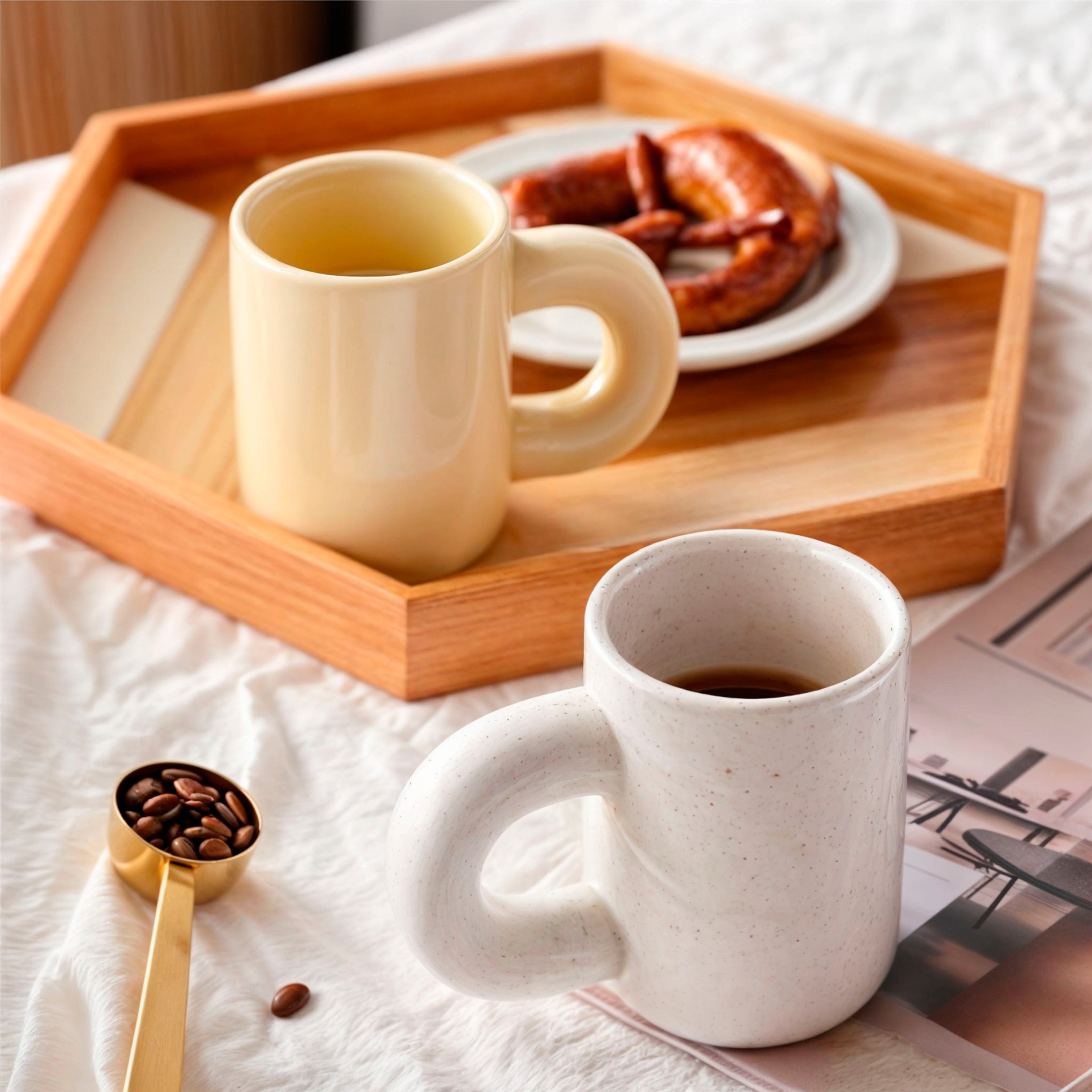 Athenea Cup – Luxury Porcelain Cup with Geometric Design