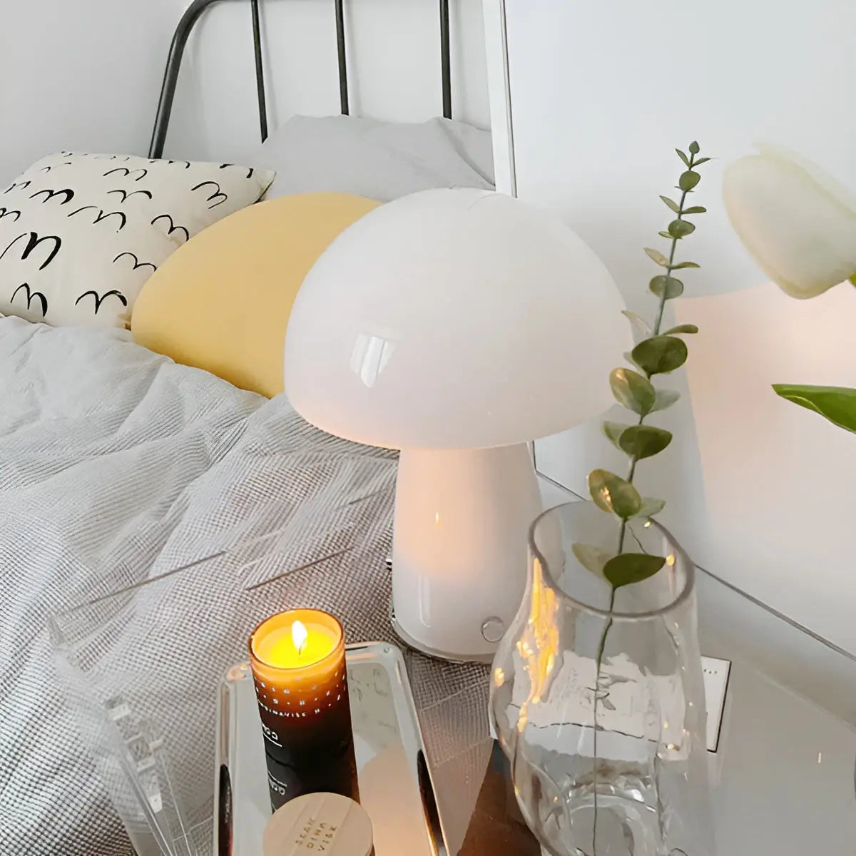 Scandinavian LED Mushroom Lamp - Elegance and Warmth for Your Interior