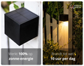 Wireless LED Solar Cube Wall Lights Deluxe - Create the perfect ambiance in your garden!