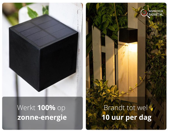 Wireless LED Solar Cube Wall Lights Deluxe - Create the perfect ambiance in your garden!