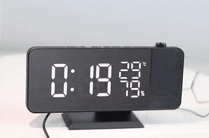 Astronatic – Innovative LED Projector Alarm Clock with USB