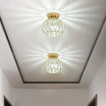 CrystalGlow - Luxury Crystal Hallway Lamp, Black Gold