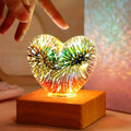 FireworkLight - 3D LED Hartlamp for Romantic Atmospheric Lighting
