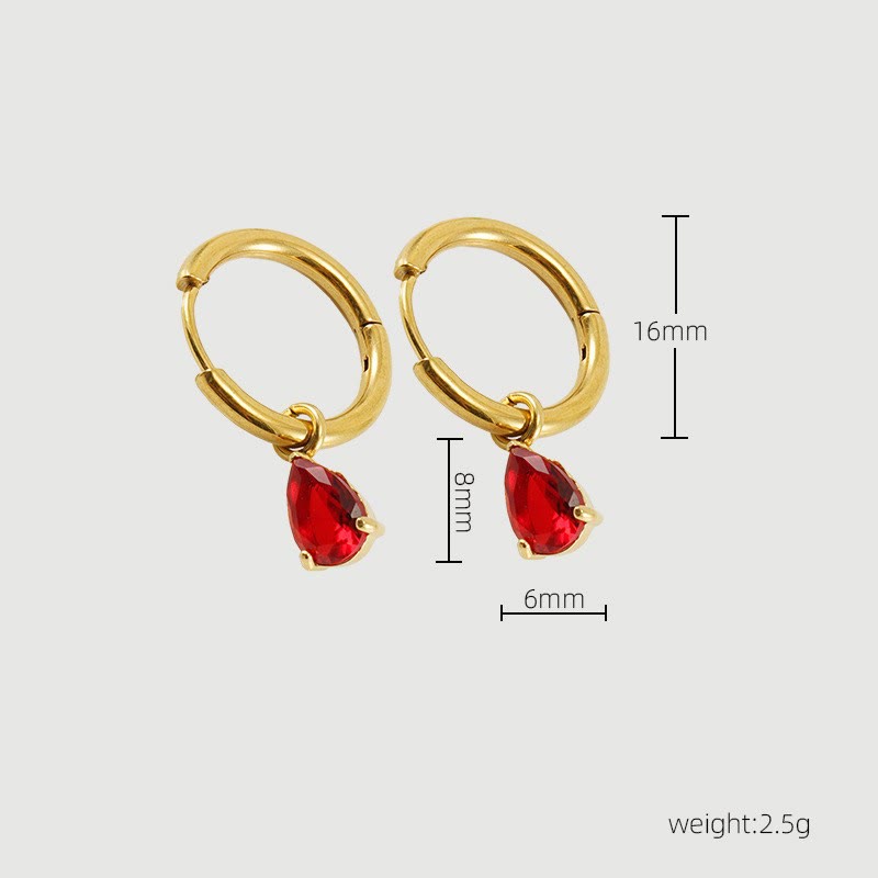 Elegant Garnet Birthstone Jewelry Set - Liora's Enchantment