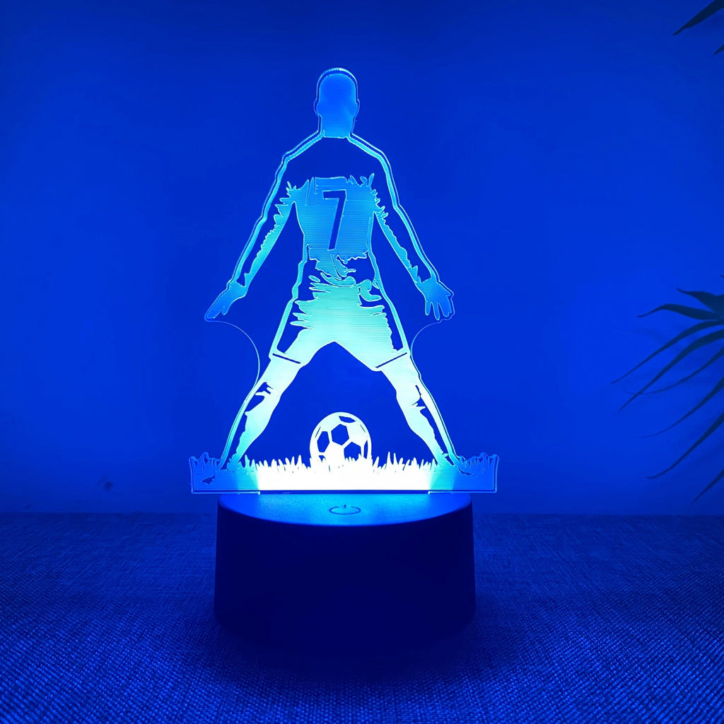 SportGlow – 3D Footballer LED Mood Light with Color Gradient