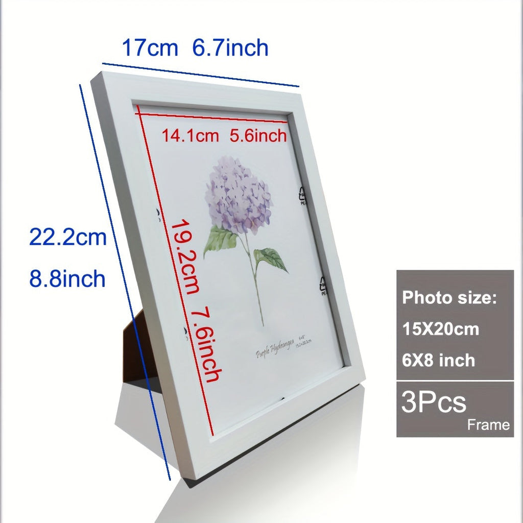 Timeless Memories - Set of 3 Wooden Photo Frames