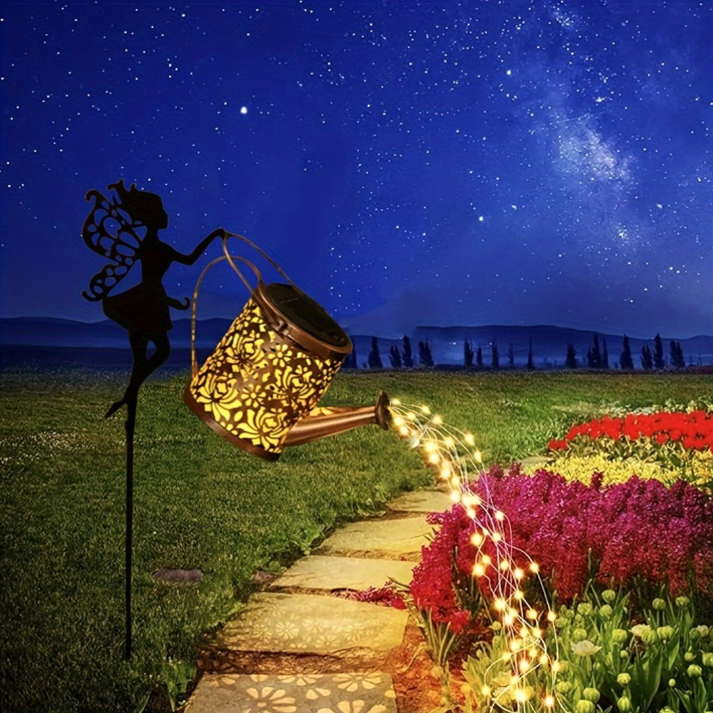 SolarSprinkle – Enchanting Solar Watering Can with Lights