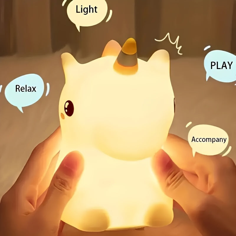UnicornGlow Night Light - Colorful LED Lamp with Protection