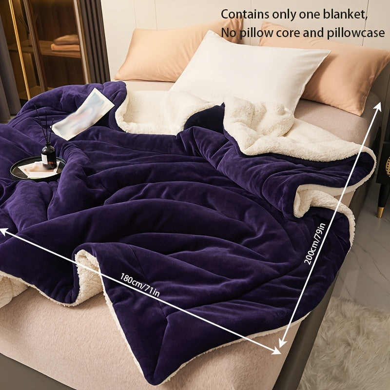 Luxury Comfort – Dark Purple Milk Fleece Blanket