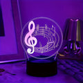 MusicGlow Lamp - Modern Acrylic Table Lamp with USB