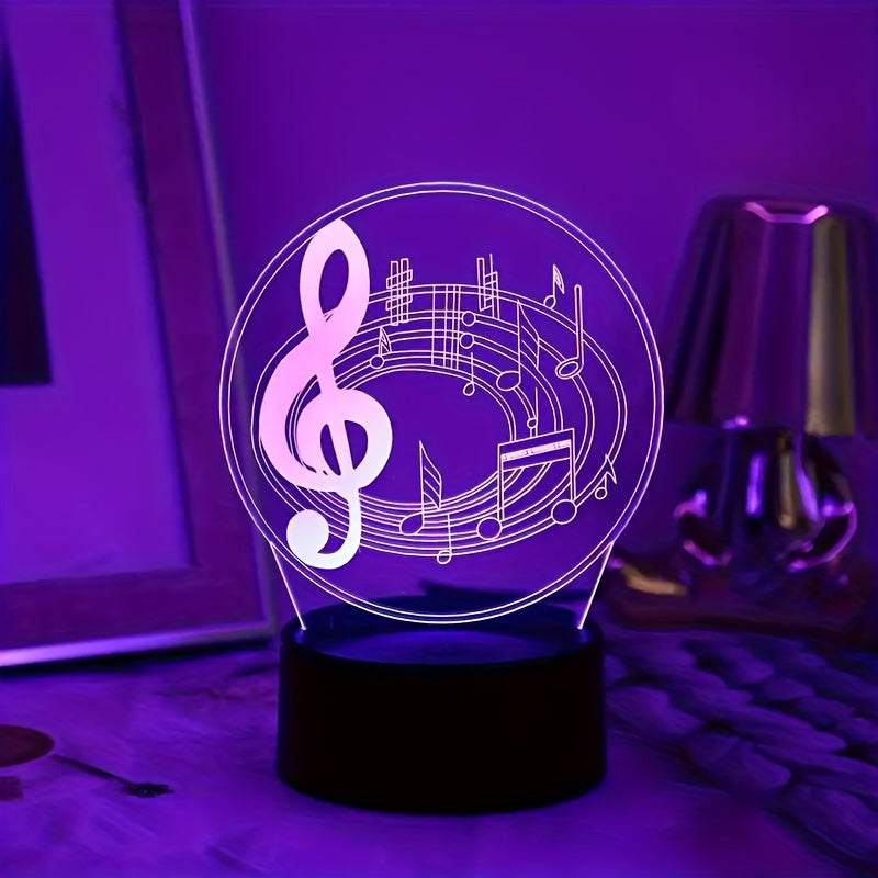 MelodyGlow Lamp - USB Table Lamp with Music Notes