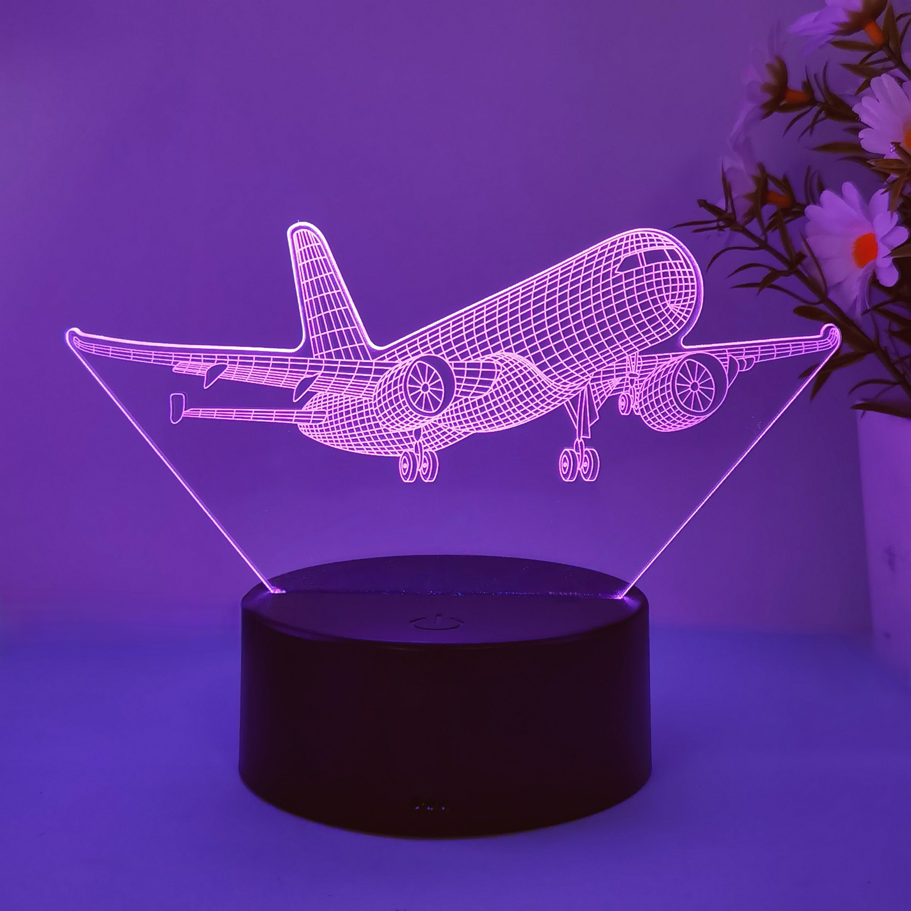 SkyGlow – 3D Airplane LED Night Light with USB