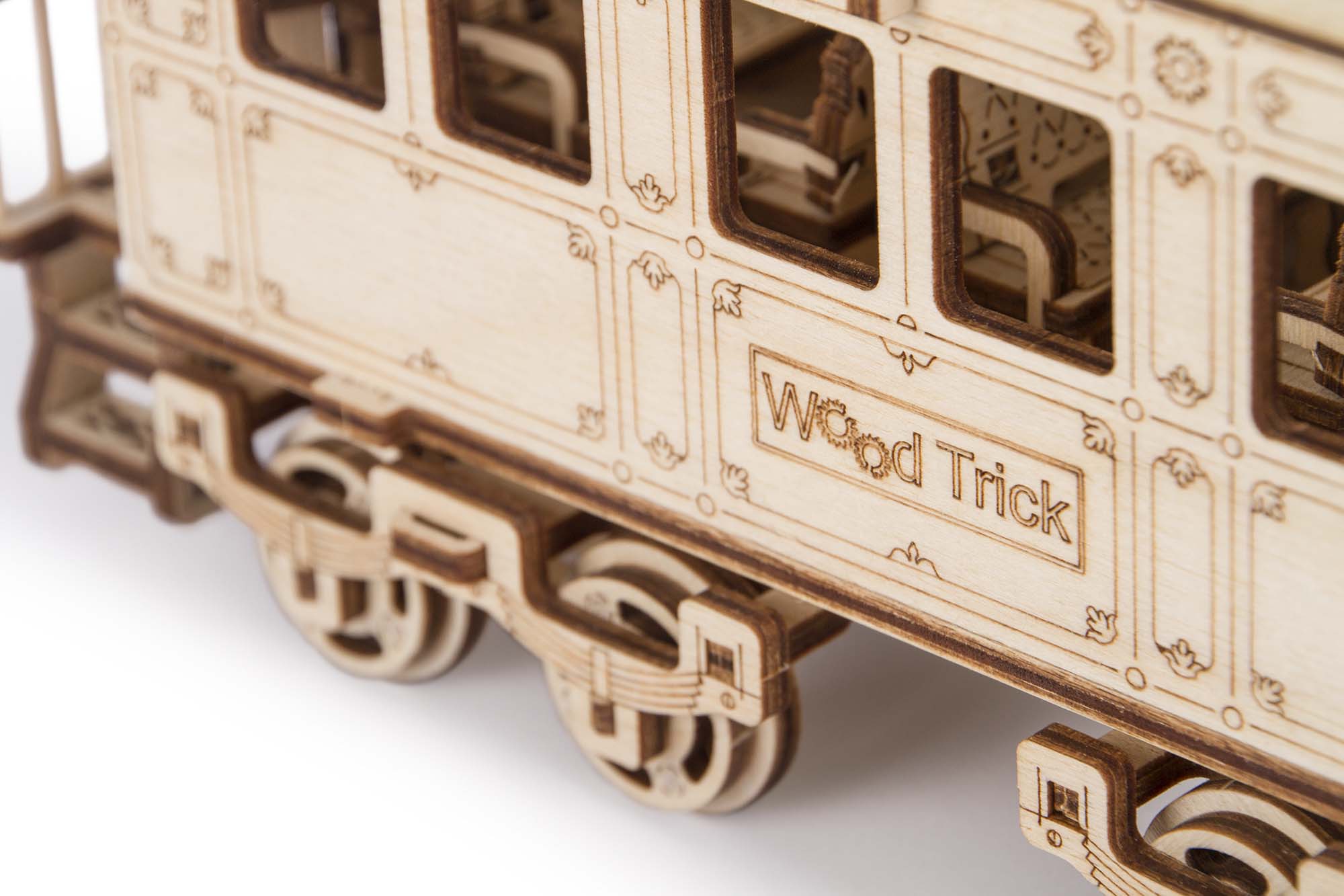 TrainCraft 3D Puzzle - Historical Locomotive with Wagon