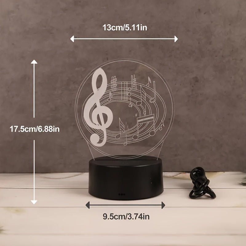 MelodyGlow Lamp - USB Table Lamp with Music Notes