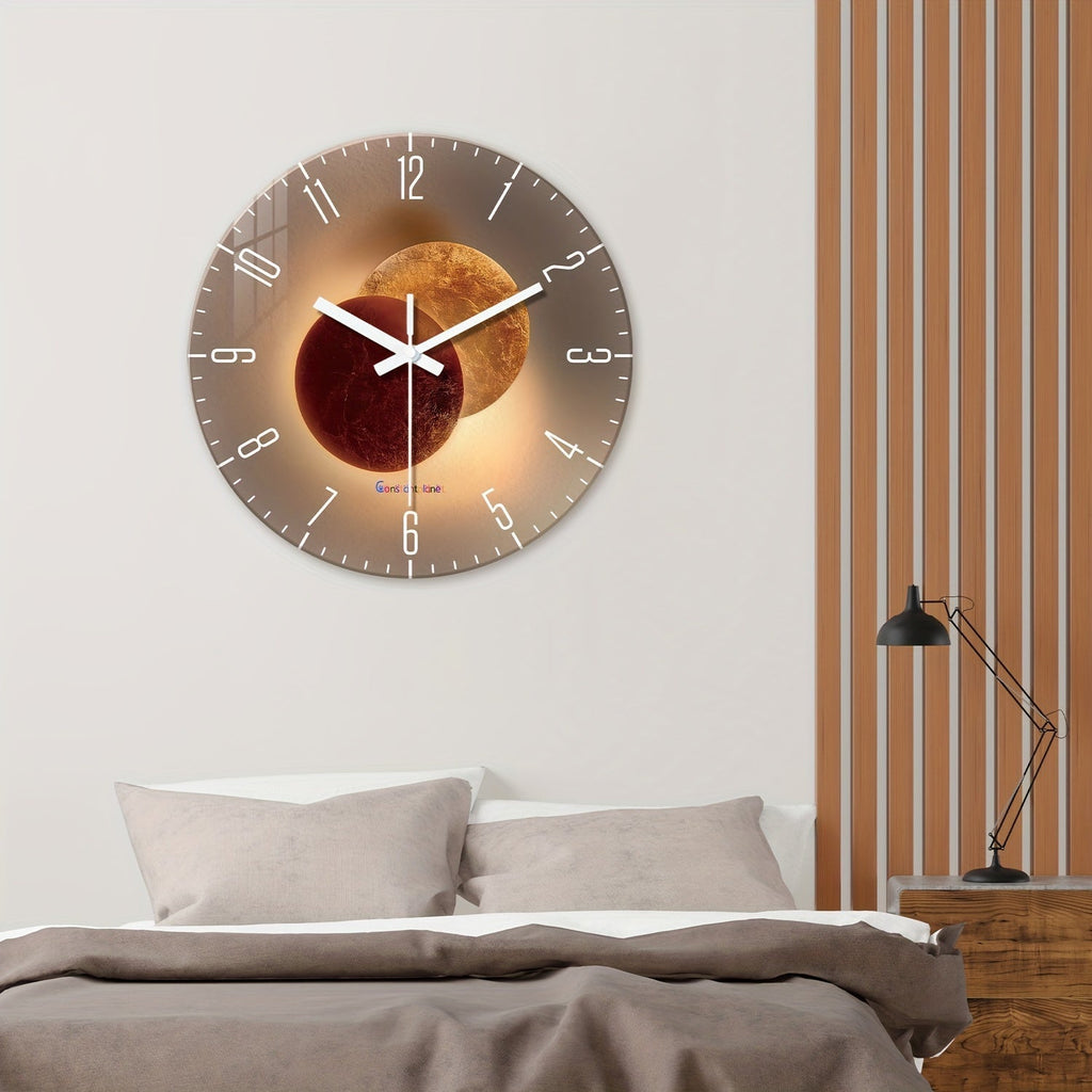 CosmicLight Clock – Design Wall Clock with Planet Theme