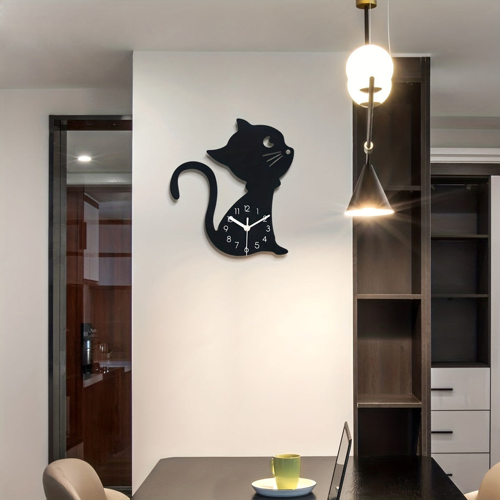ModernPaws – Unique Cat Wall Clock for Interior