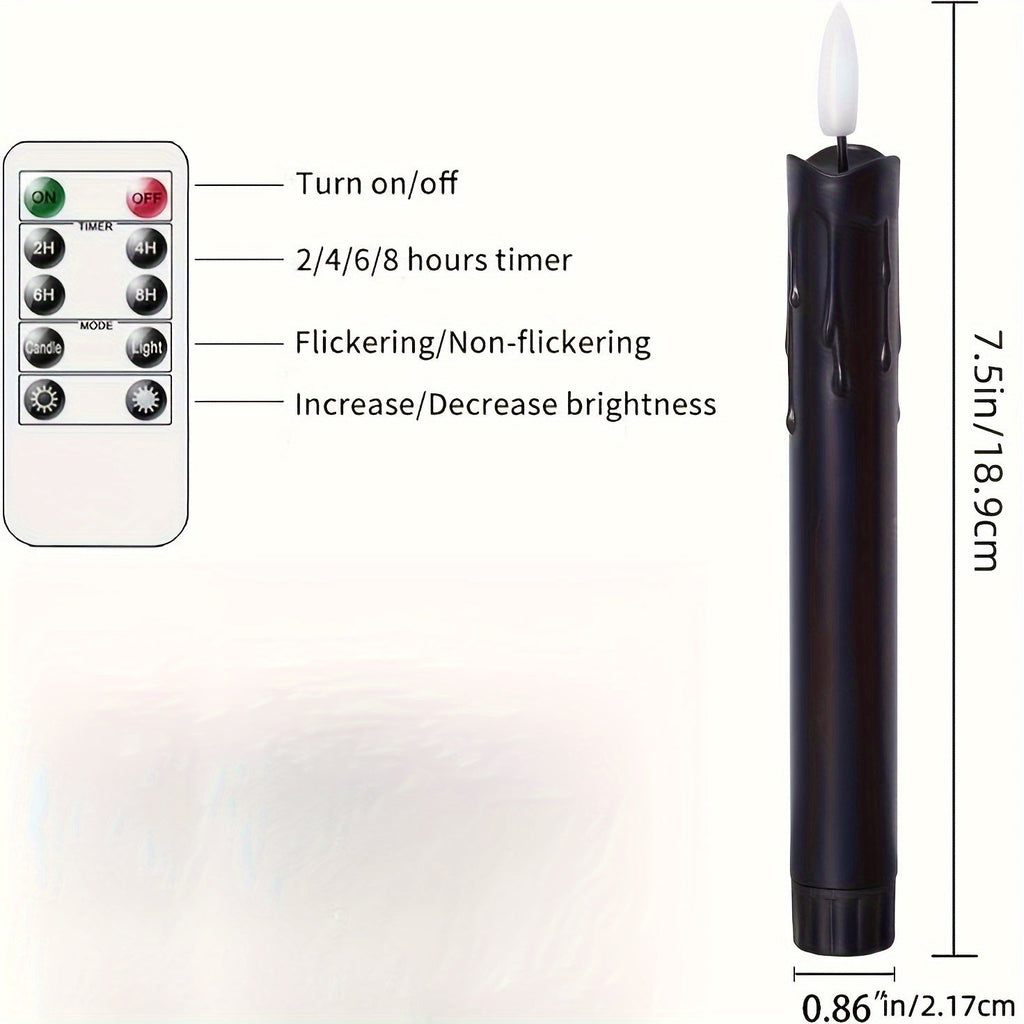 FlickerGlow - Realistic Flameless LED Candles with Remote Control