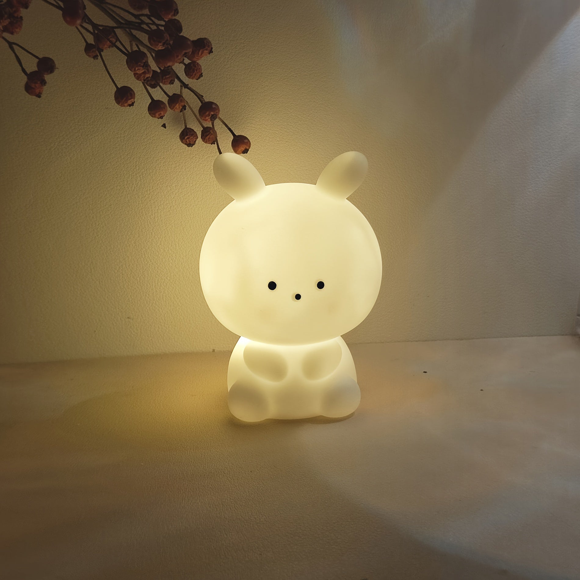 BunnyGlow – Large LED Table Lamp with Battery & Anime Style