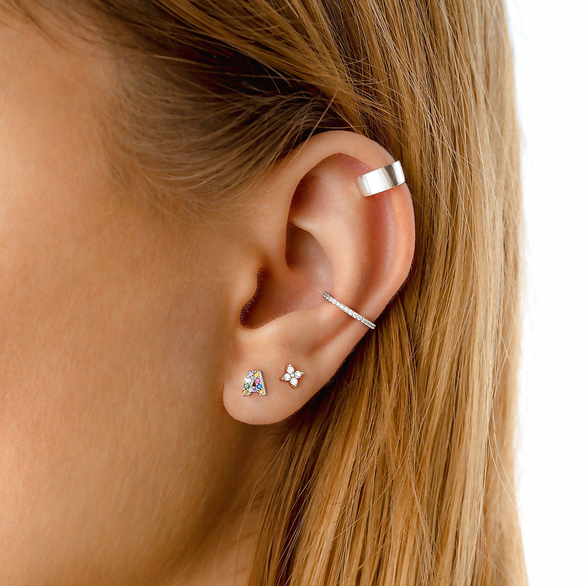Vibrant Colored Letter Earrings - Letria
