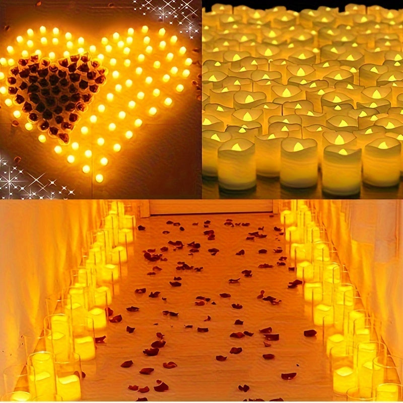 RomanticGlow - Flameless LED Tealights for Atmospheric Moments