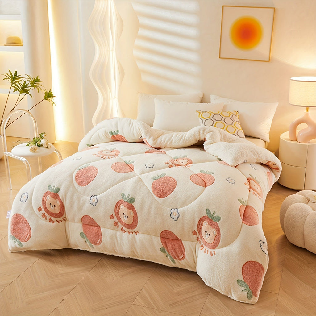 FloralDream – Soft Fleece Winter Duvet