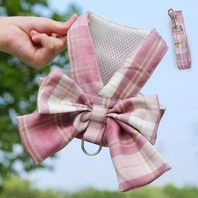 Aurélien Harnais – Stylish Dog Harness with Bow