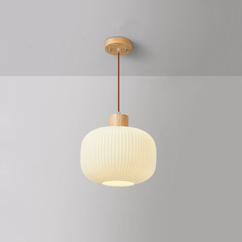 VintageLight - Stylish Wooden and Glass Pendant Lamp