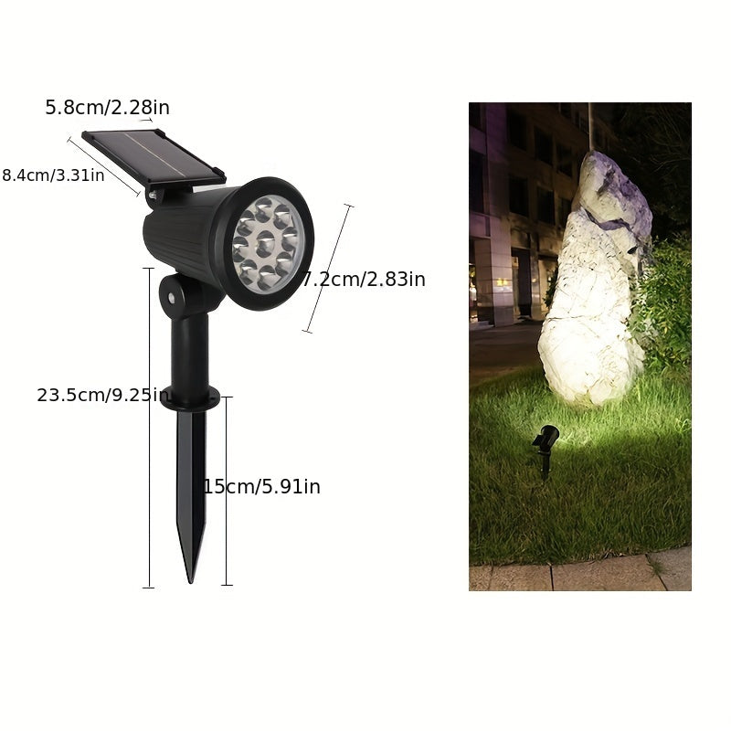 SolarLuxe Spotlight - Sustainable 9LED Garden Lighting