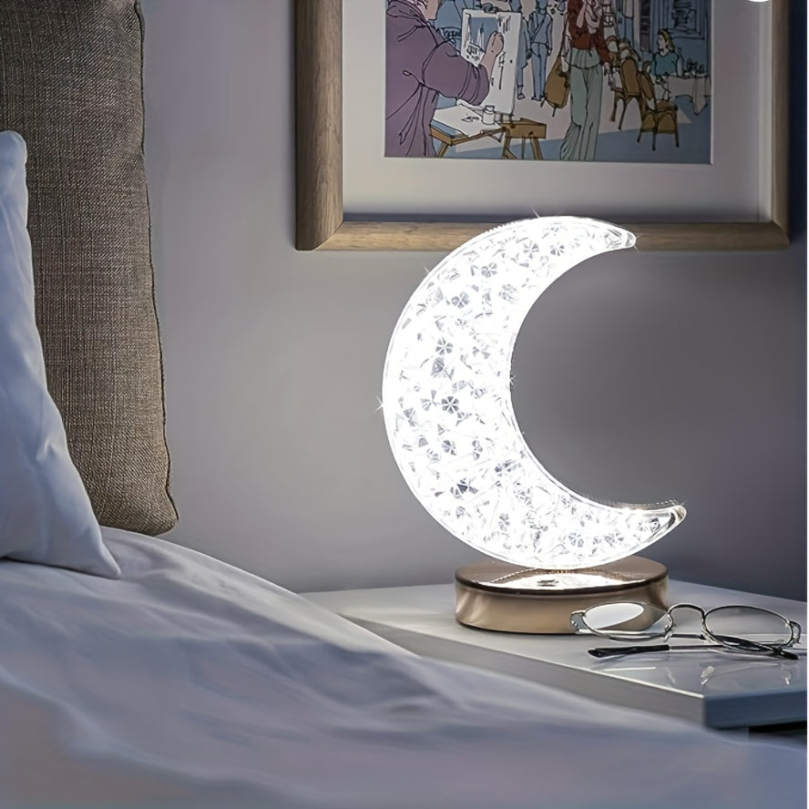 CrystalGlow Lamp - Dimmable Touch Table Lamp
