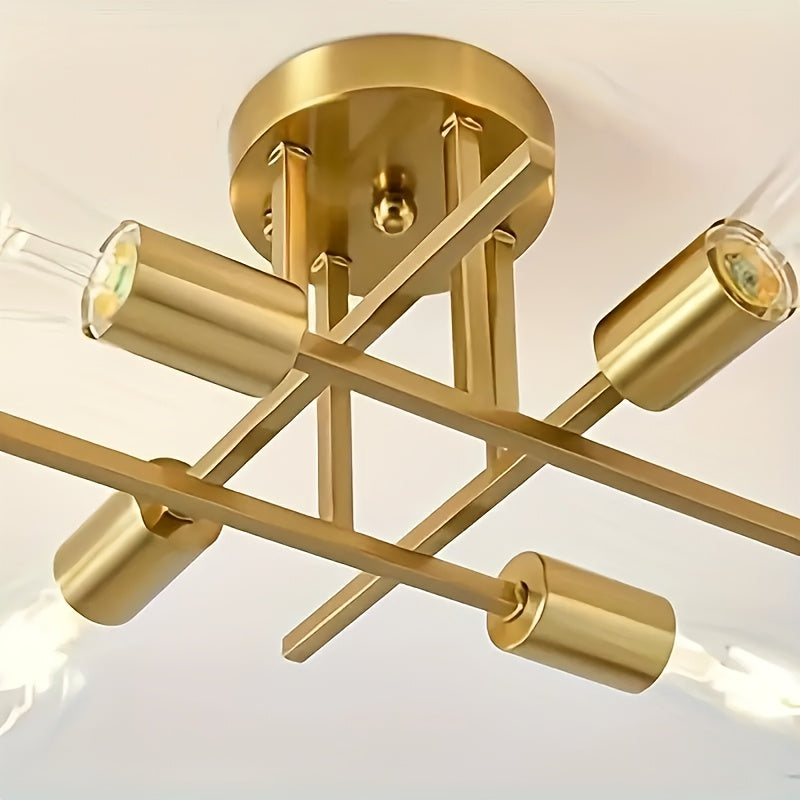 SatelliteLight - Modern Industrial Black Iron Ceiling Lamp