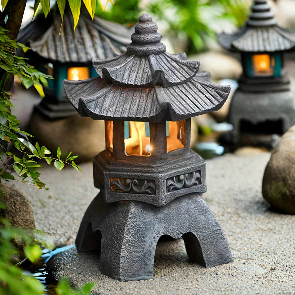 LumiGlow Lantern - Solar Powered Zen Garden Decoration
