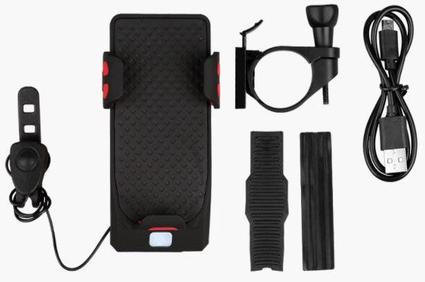RideGuard - 4-in-1 Bicycle Phone Holder with Power Bank