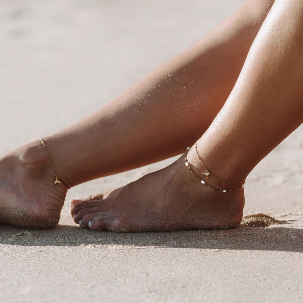 Elegant Freshwater Pearl Anklet - Mira