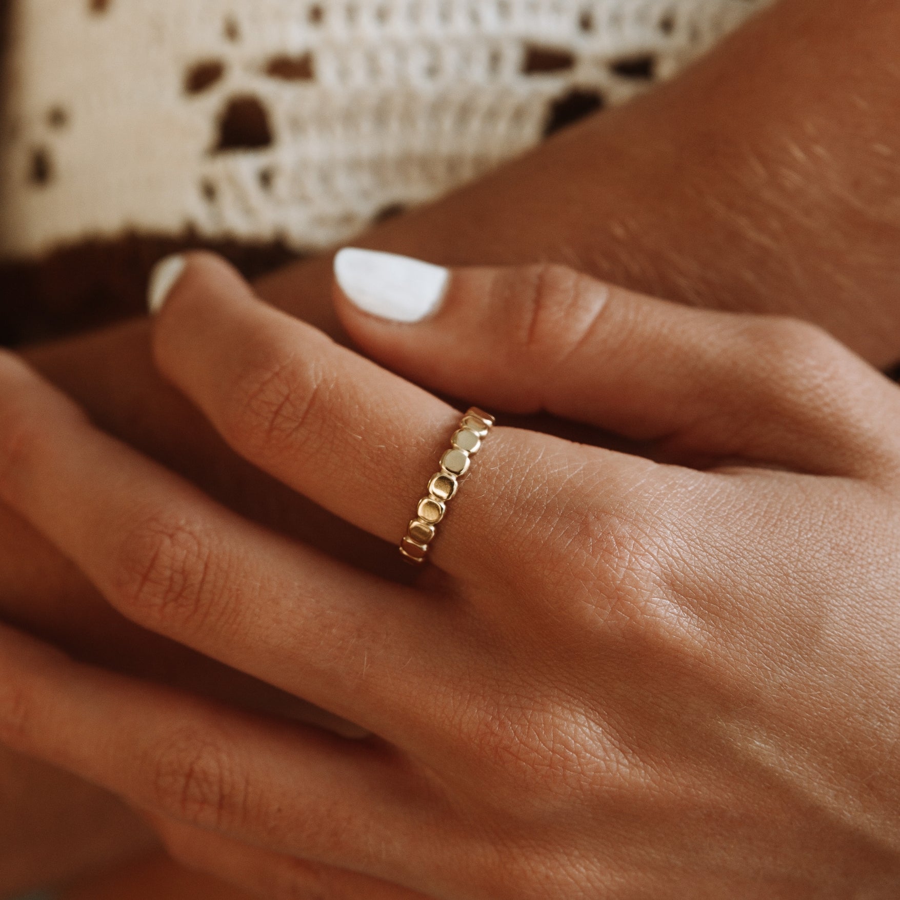 Elegant Elina Bead Ring for a Timeless Look